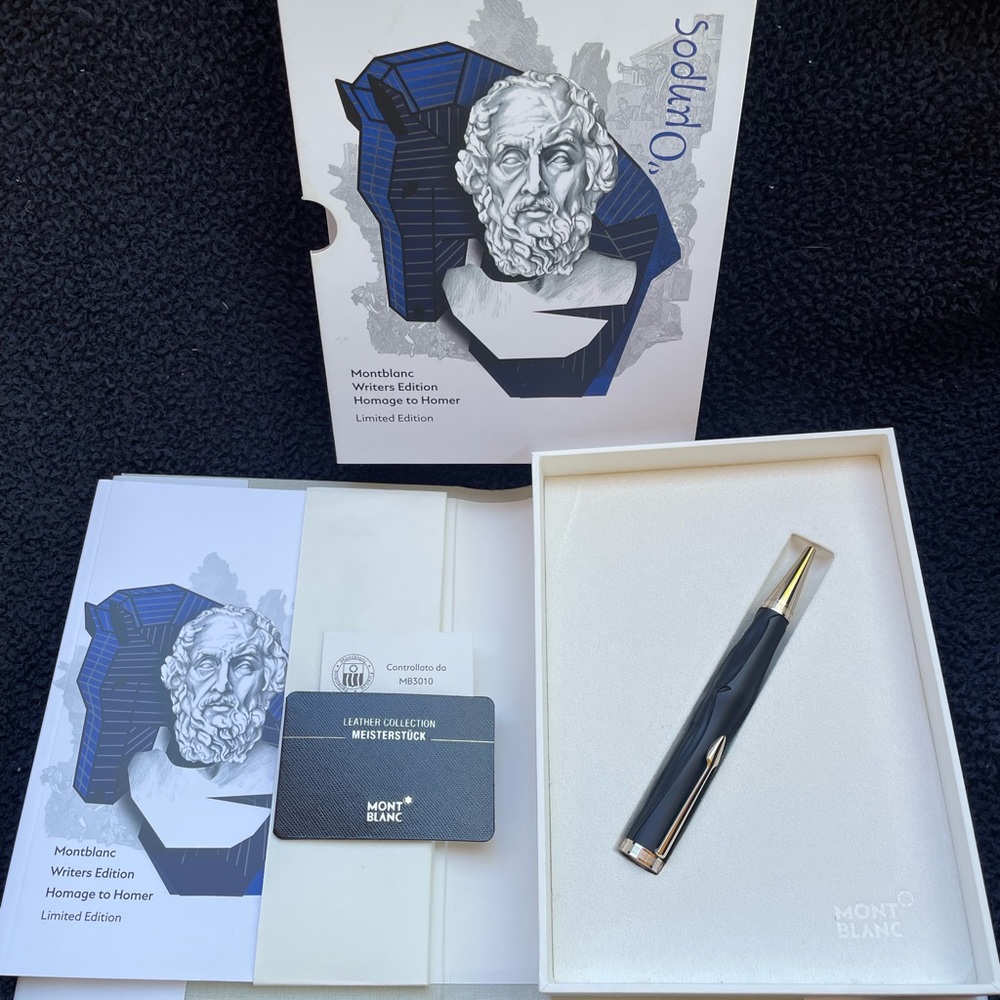 Montblanc Homage to Homer Black and Gold Pen